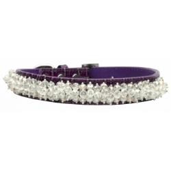 purple beaded dog collar