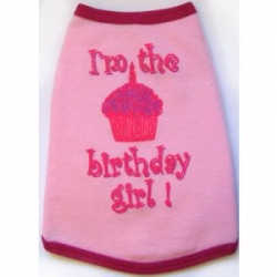 pink dog birthday t shirt
