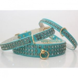 turquoise diamante collars