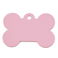 Rose Pink Bone Pet ID tag