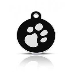 black circle id tag