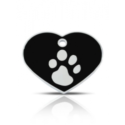 black pet id tags