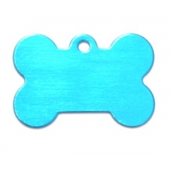 blue bone pet ID tag