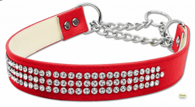 diamante martingale dog collar