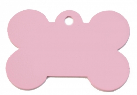 Rose Pink Bone Pet ID tag