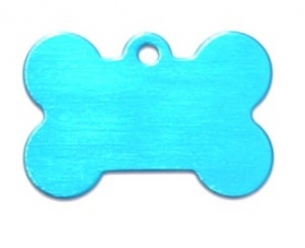 blue bone pet ID tag