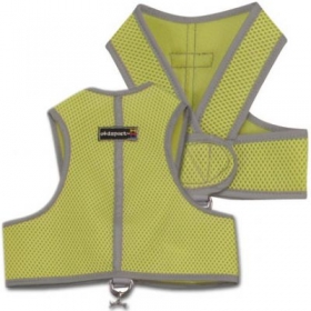 lime green step in dog harness