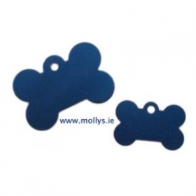 blue bone pet ID tag