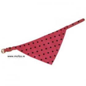 polka dot bandana dog collar