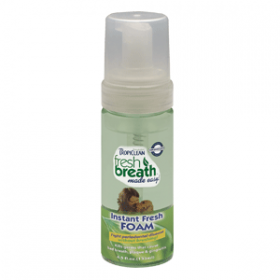 tropiclean pet dental mint foam