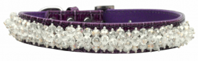 purple beaded dog collar