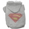 Super! Rhinestone Hoodie Grey