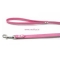 pink leather dog lead