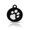 black circle id tag